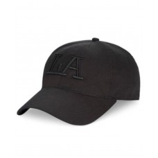 NWT August Hat Company Baseball Cap Black LA Logo Cotton Adjustable MSRP $24 766288180239 eb-41161657